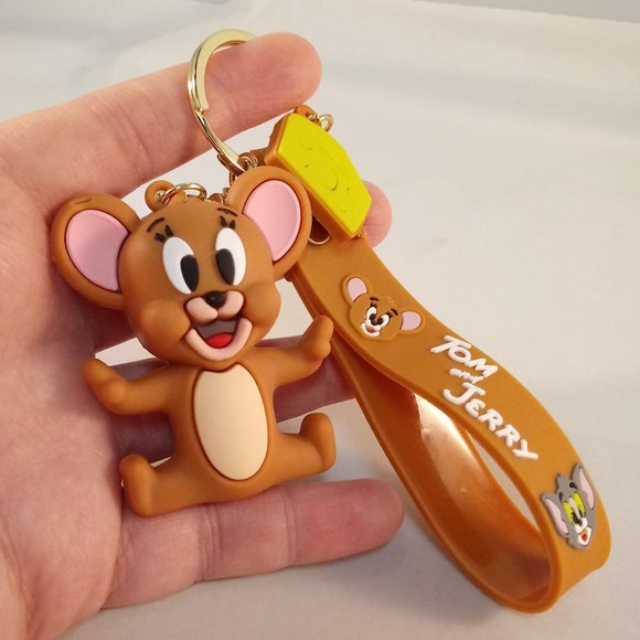 Tom and Jerry Mouse Key Chain Key Ring Cartoon Character Figurine Keychain Gift - Picture 7 of 10